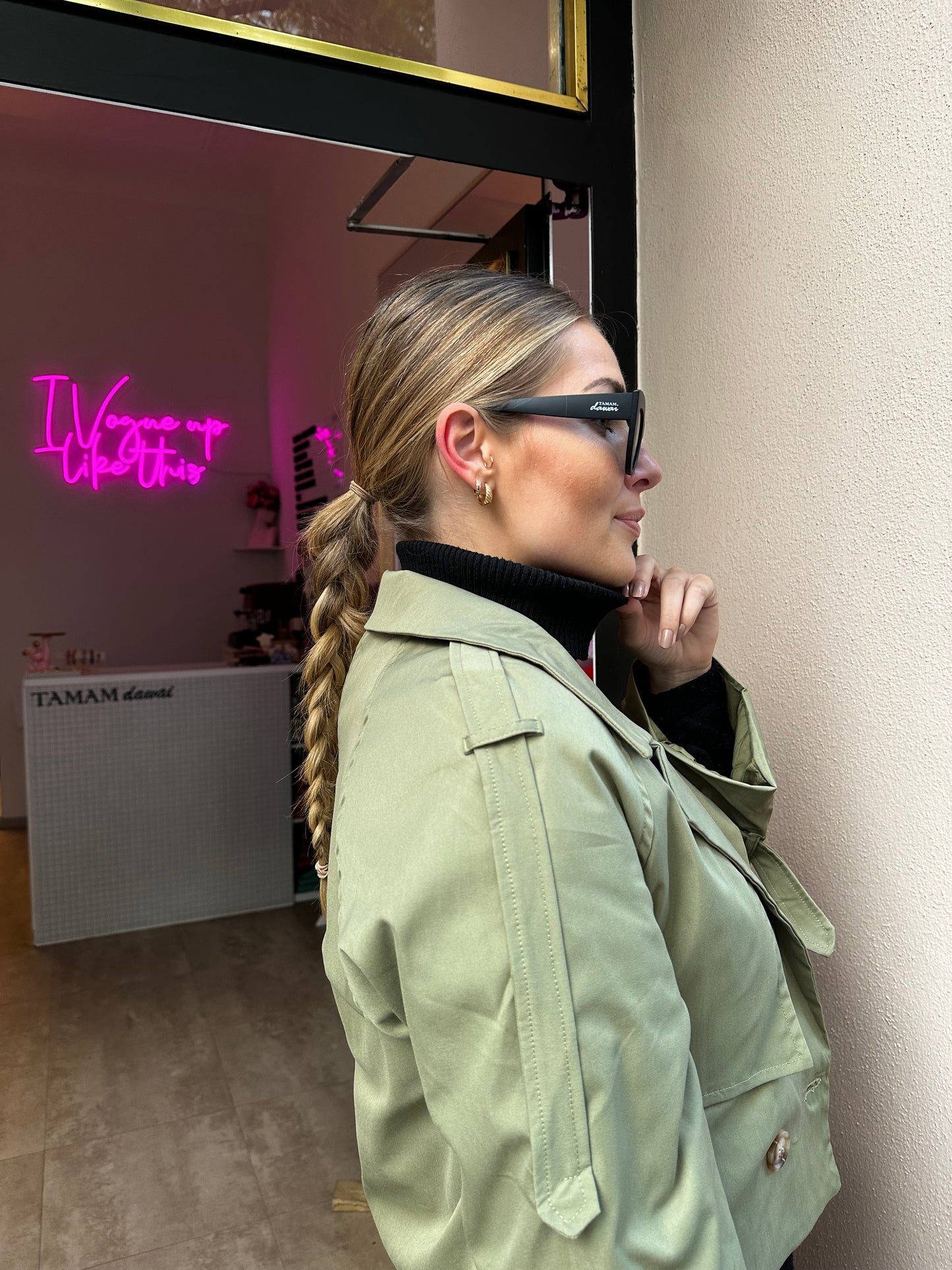 SONNENBRILLE "CAT EYE" matt