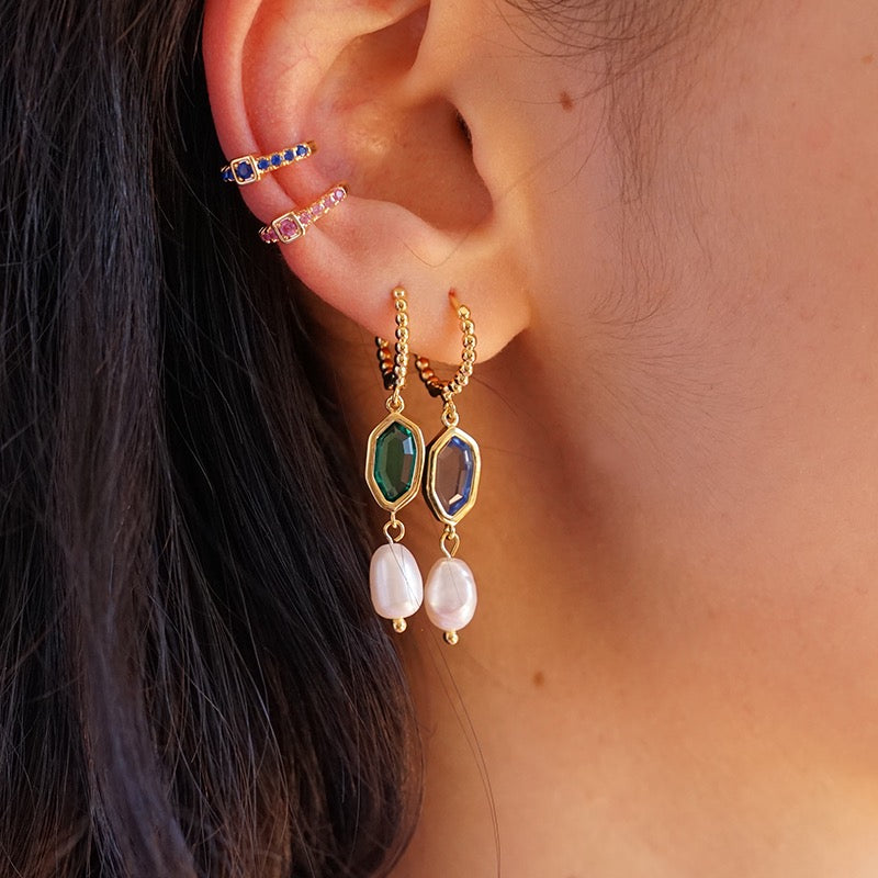 Middle Square Vergoldeter Earcuff